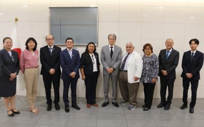 Saludo protocolar de la Directiva de APEBEMO a Embajador YAMAMOTO